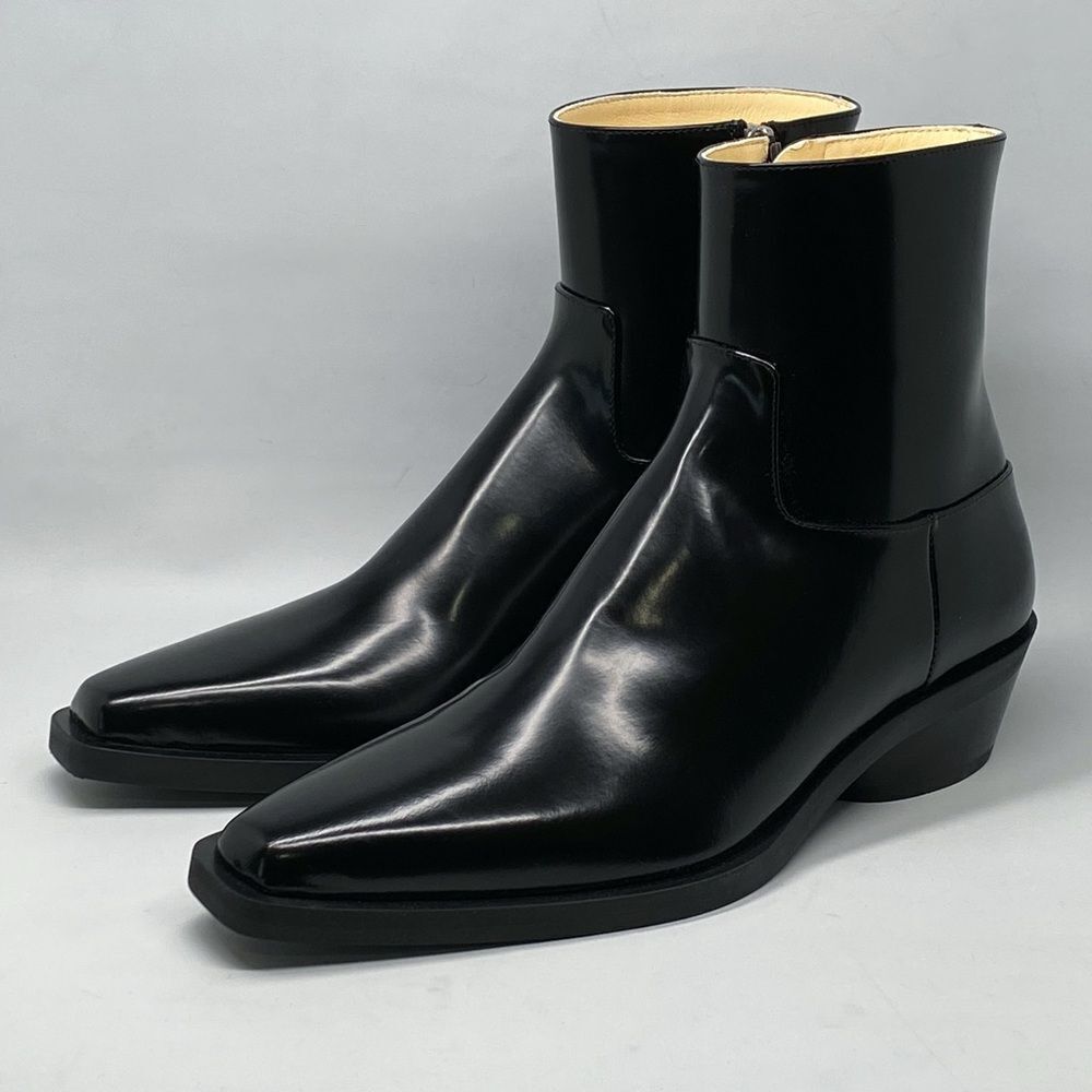 Proenza Schouler Bronco 40MM Calfskin Ankle Boots size 37.5